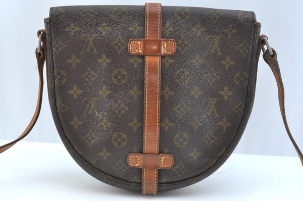 Authentic Louis Vuitton Monogram Chantilly GM Shoulder Cross Bag Old Model K9731