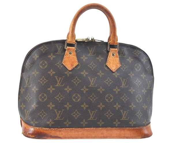 Authentic Louis Vuitton Monogram Alma Hand Bag Purse M51130 LV K9733