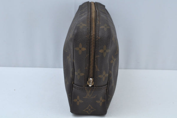 Auth Louis Vuitton Monogram Trousse Toilette 23 Clutch Hand Bag LV Junk K9736