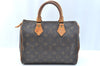 Authentic Louis Vuitton Monogram Speedy 25 Boston Hand Bag M41528 LV Junk K9738