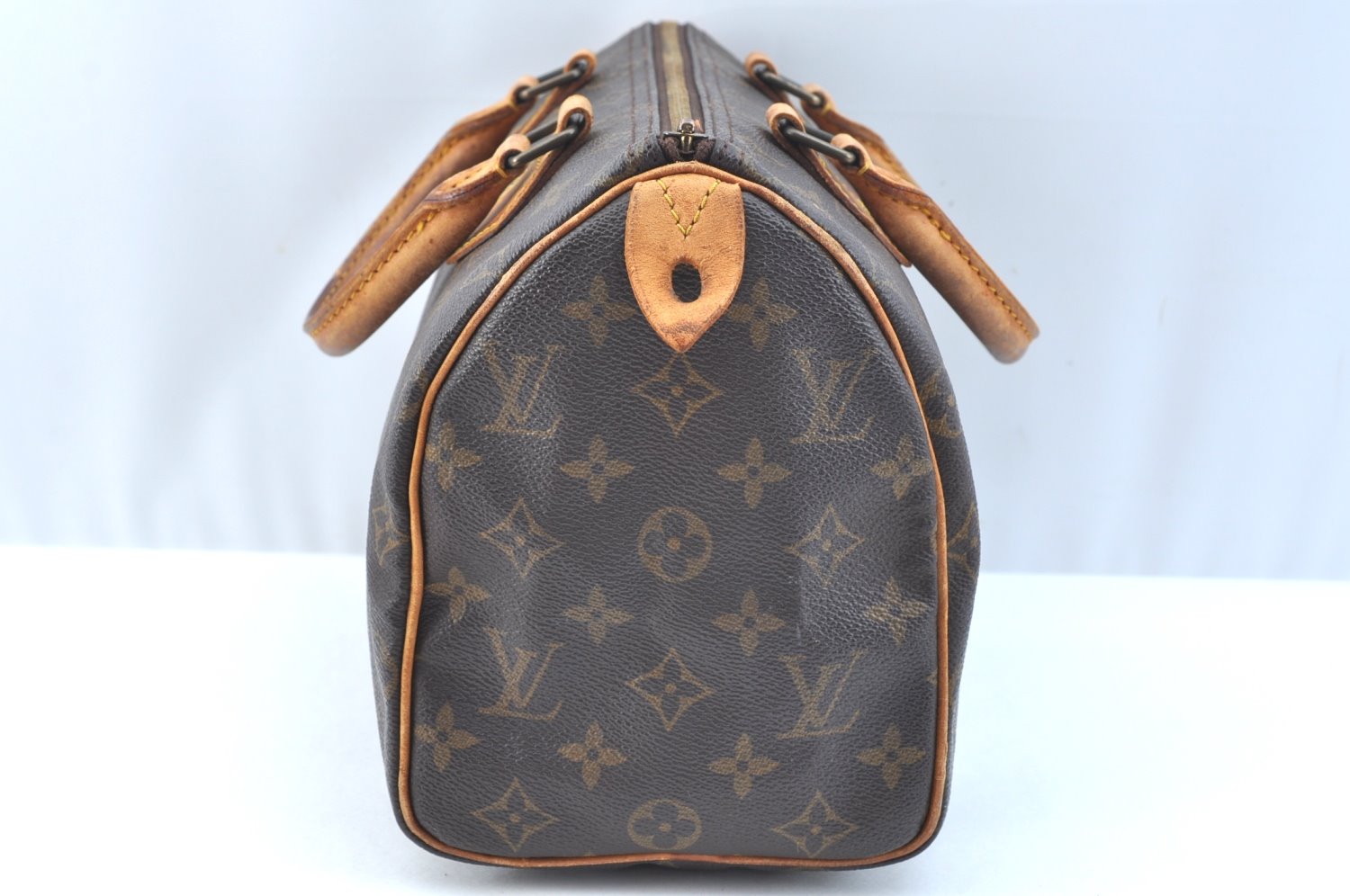 Authentic Louis Vuitton Monogram Speedy 25 Boston Hand Bag M41528 LV Junk K9738