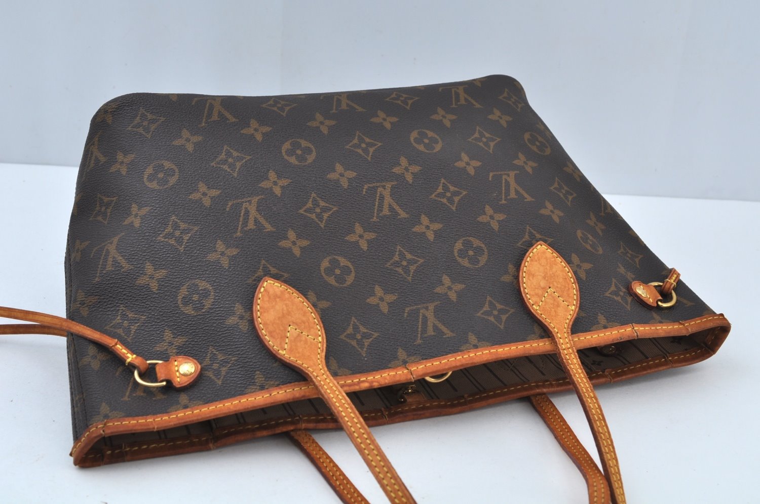 Authentic Louis Vuitton Monogram Neverfull PM Shoulder Tote Bag M40155 LV K9739