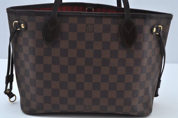 Authentic Louis Vuitton Damier Neverfull PM Shoulder Tote Bag N51109 LV K9740