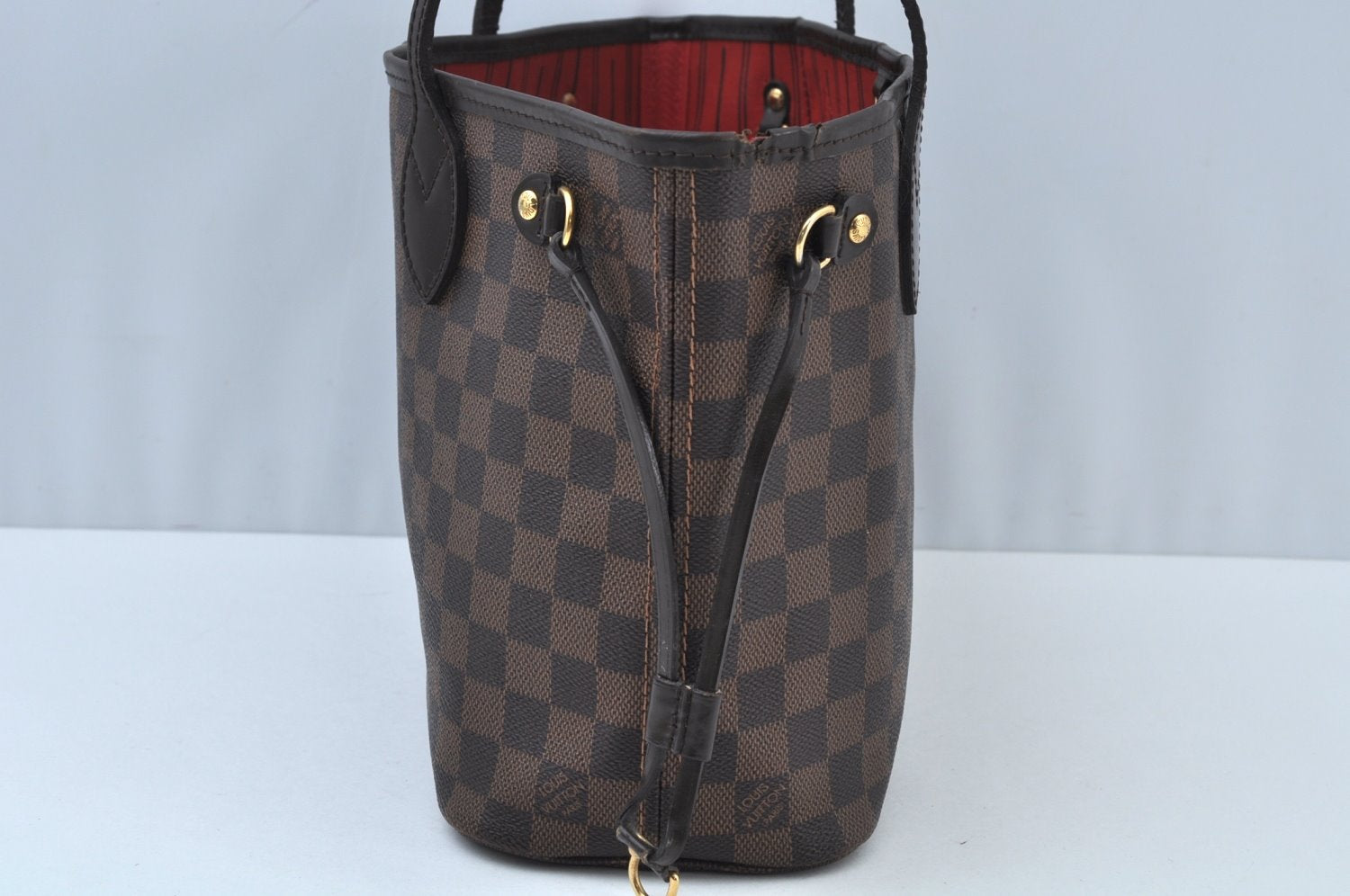 Authentic Louis Vuitton Damier Neverfull PM Shoulder Tote Bag N51109 LV K9740