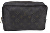 Auth Louis Vuitton Monogram Trousse Toilette 23 Clutch Hand Bag LV Junk K9742