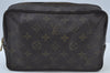 Auth Louis Vuitton Monogram Trousse Toilette 23 Clutch Hand Bag LV Junk K9742