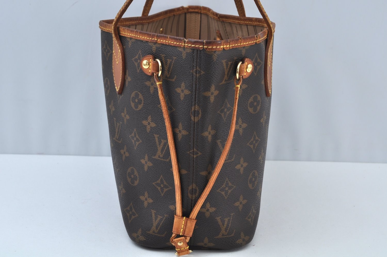 Authentic Louis Vuitton Monogram Neverfull PM Shoulder Tote Bag M40155 LV K9746