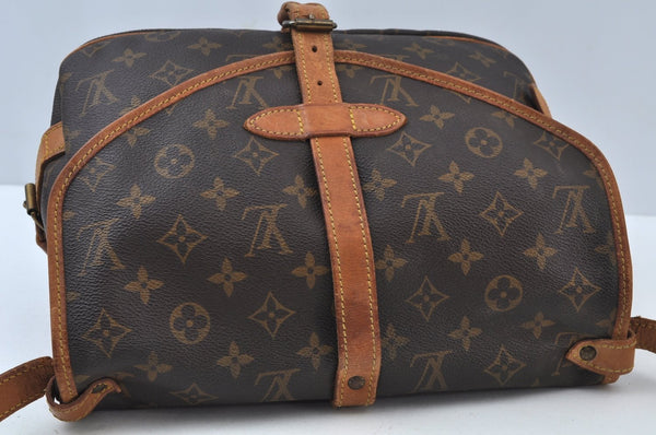 Authentic Louis Vuitton Monogram Saumur 30 Shoulder Cross Bag M42256 LV K9748