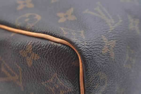 Authentic Louis Vuitton Monogram Speedy 25 Boston Hand Bag M41528 LV K9752