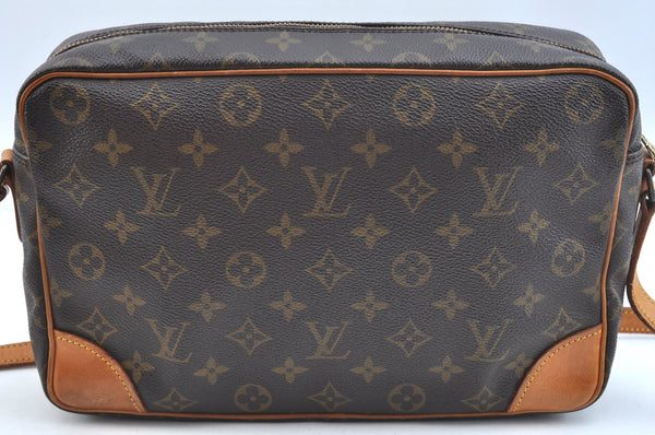 Authentic Louis Vuitton Monogram Trocadero 30 Shoulder Cross Bag M51272 LV K9758