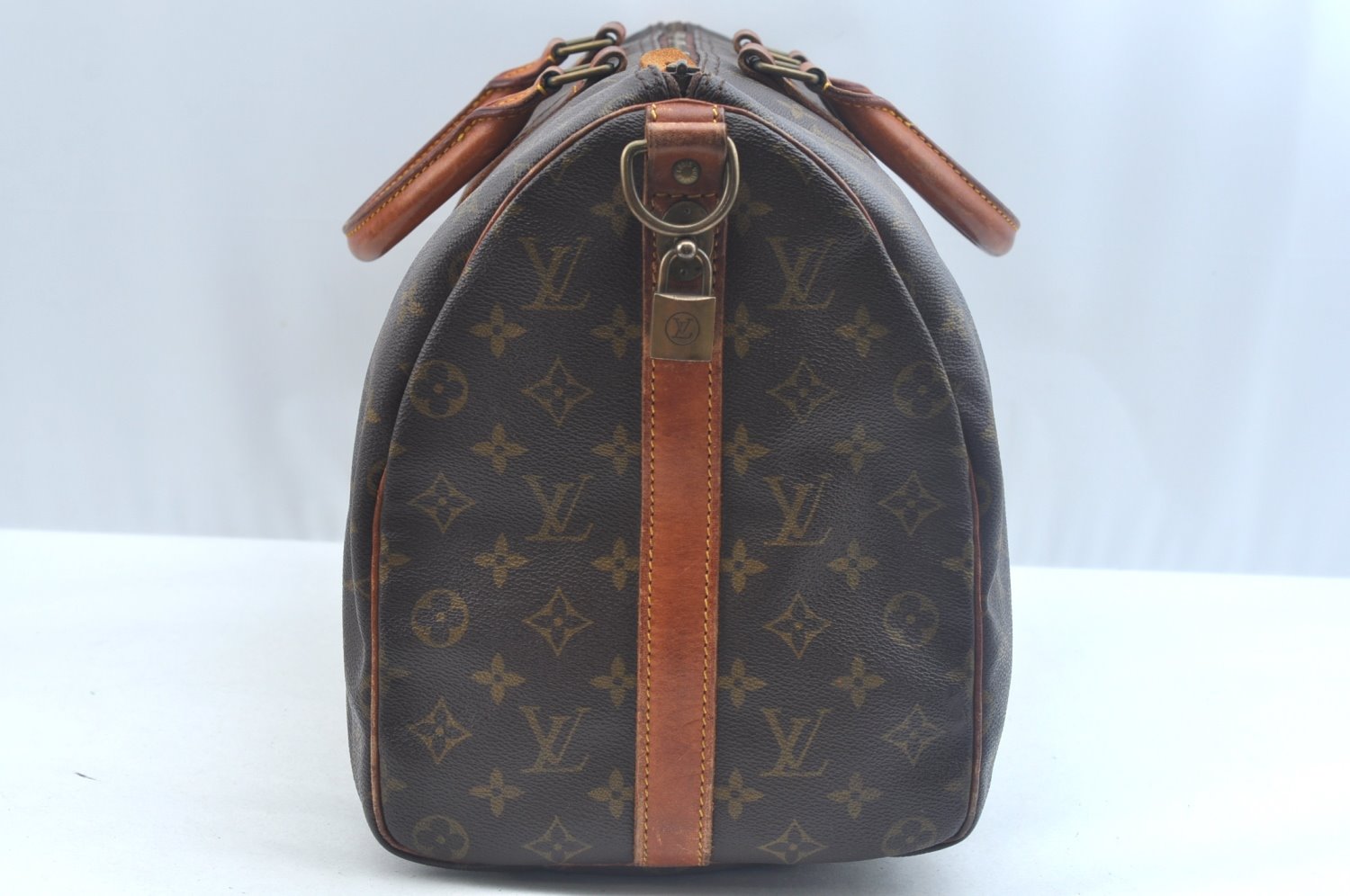 Auth Louis Vuitton Monogram Keepall Bandouliere 45 Boston Bag Old Model LV K9759