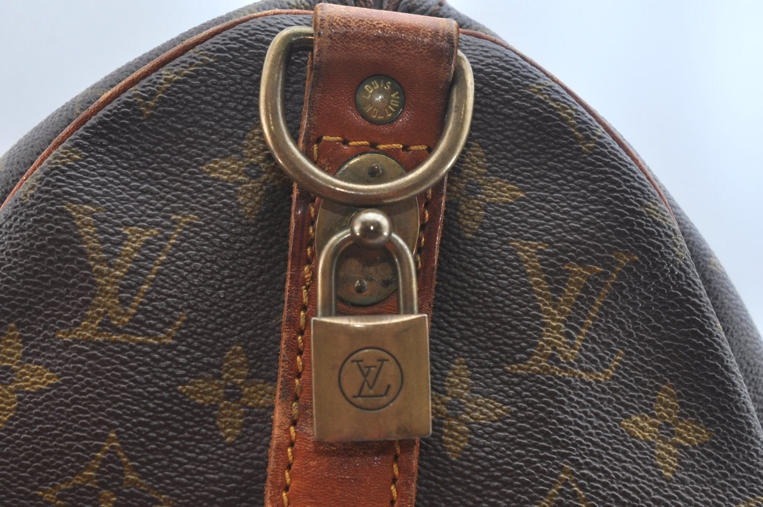 Auth Louis Vuitton Monogram Keepall Bandouliere 45 Boston Bag Old Model LV K9759