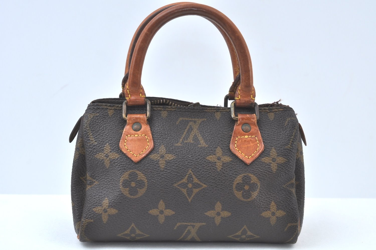 Authentic Louis Vuitton Monogram Mini Speedy Hand Bag Purse Old Model LV K9760