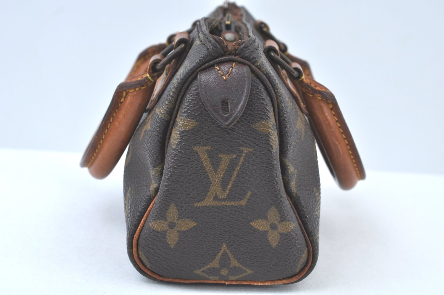 Authentic Louis Vuitton Monogram Mini Speedy Hand Bag Purse Old Model LV K9760