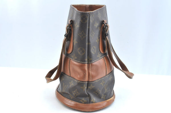 Authentic Louis Vuitton Monogram Bucket PM Shoulder Tote Bag USA Model LV K9764