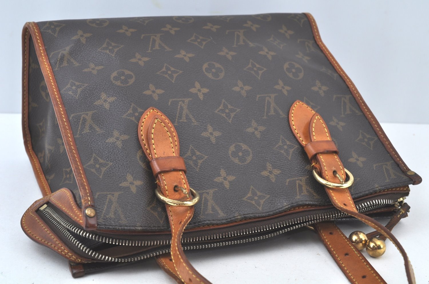 Authentic Louis Vuitton Monogram Popincourt Haut Shoulder Bag M40007 Junk K9770