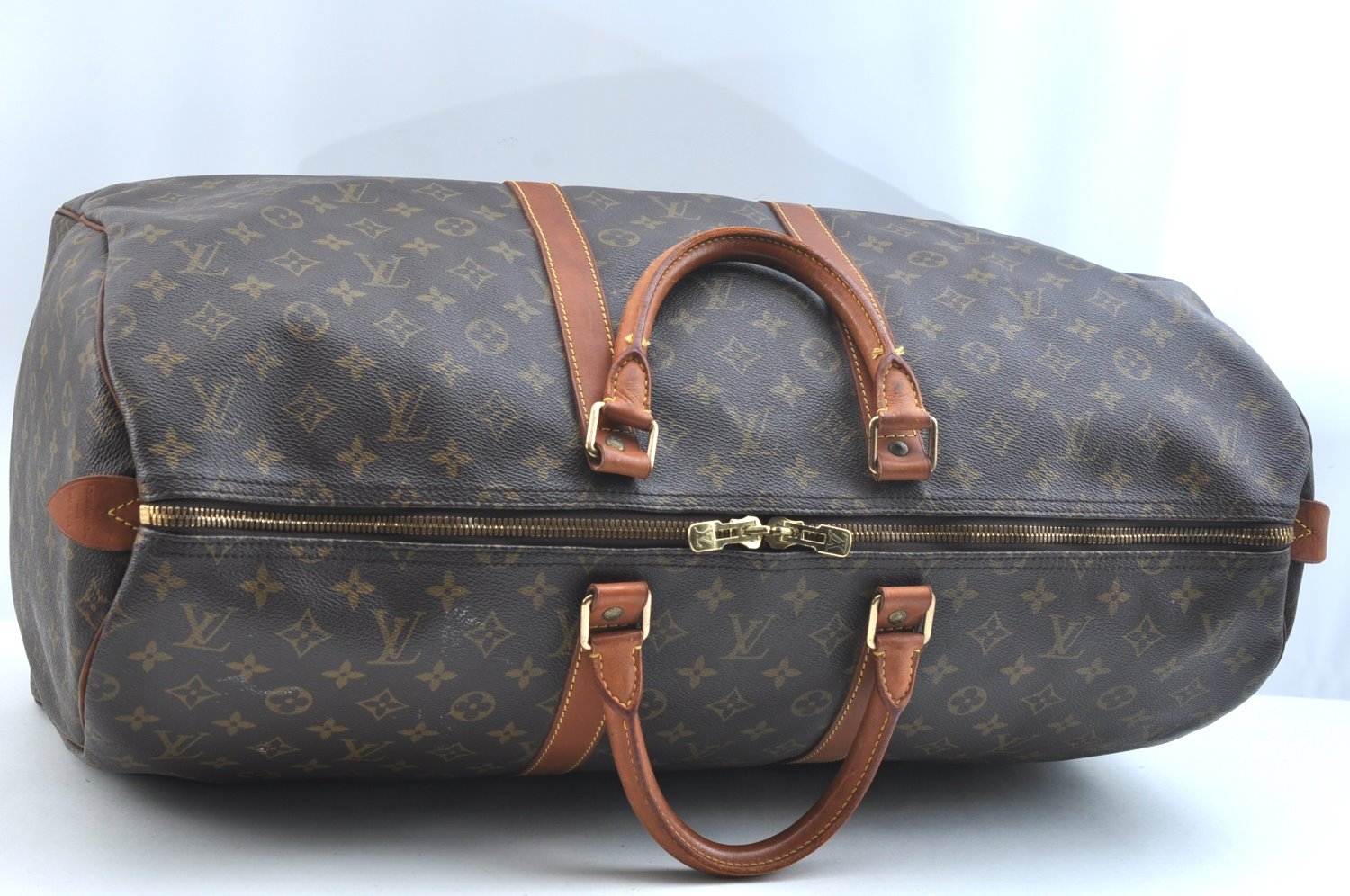 Authentic Louis Vuitton Monogram Keepall 55 Travel Boston Bag M41424 LV K9771