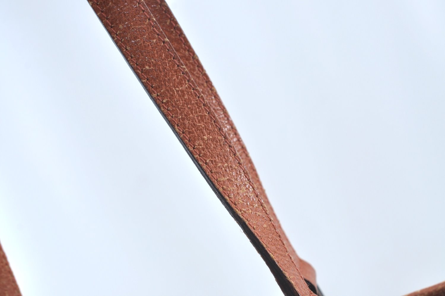 Authentic GUCCI Vintage Shoulder Tote Bag GG Canvas Leather Brown K9774