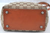 Authentic GUCCI Vintage Shoulder Tote Bag GG Canvas Leather Brown K9774