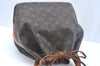 Authentic Louis Vuitton Monogram Petit Noe M42226 Shoulder Drawstring Bag K9777