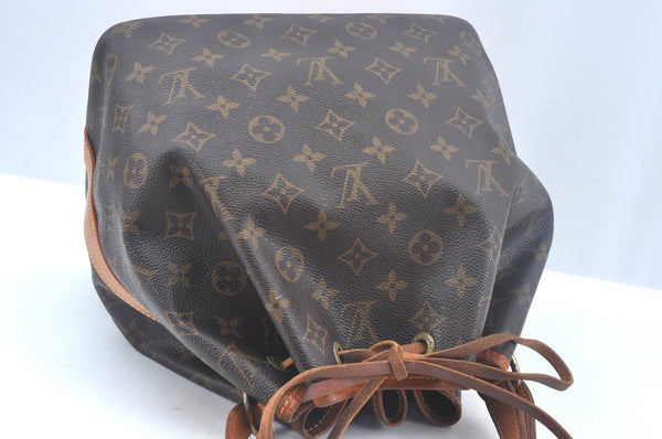Authentic Louis Vuitton Monogram Petit Noe M42226 Shoulder Drawstring Bag K9777