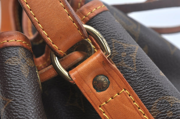 Authentic Louis Vuitton Monogram Petit Noe M42226 Shoulder Drawstring Bag K9777