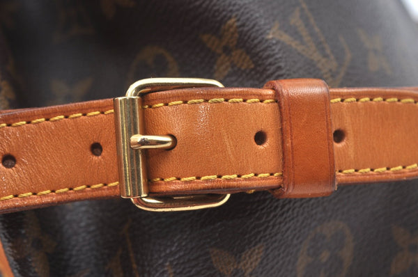 Authentic Louis Vuitton Monogram Petit Noe M42226 Shoulder Drawstring Bag K9777