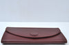 Authentic Cartier Must de Cartier Clutch Bag Leather Bordeaux Red K9780