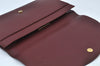 Authentic Cartier Must de Cartier Clutch Bag Leather Bordeaux Red K9780