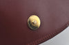 Authentic Cartier Must de Cartier Clutch Bag Leather Bordeaux Red K9780