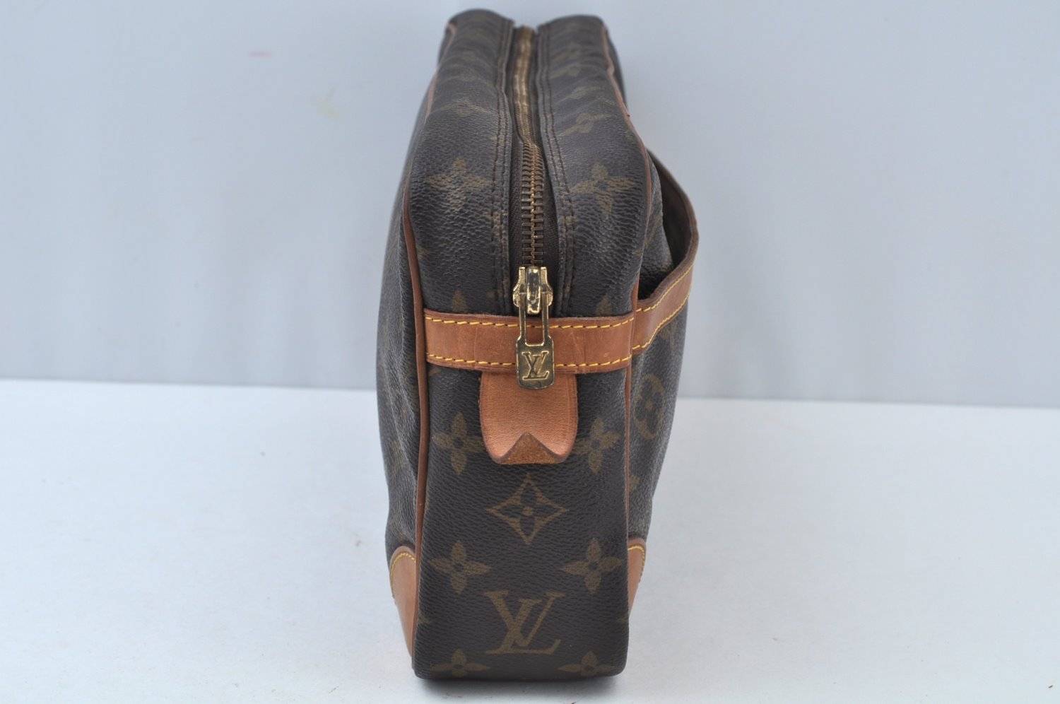 Authentic Louis Vuitton Monogram Compiegne 28 Clutch Hand Bag M51845 LV K9781