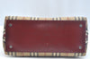 Authentic BURBERRY Vintage Nova Check PVC Leather Hand Bag Beige K9782