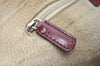 Authentic BURBERRY Vintage Nova Check PVC Leather Hand Bag Beige K9782