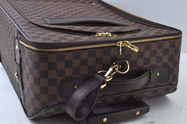 Authentic Louis Vuitton Damier Pegase 55 Travel Carry Bag N23294 LV Junk K9786