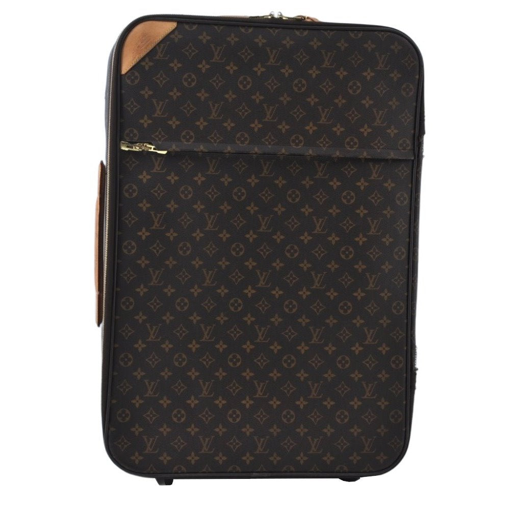 Authentic Louis Vuitton Monogram Pegase 65 Travel Suitcase M23295 LV Junk K9788