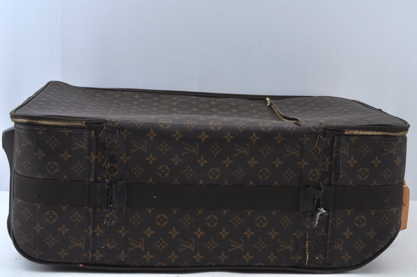 Authentic Louis Vuitton Monogram Pegase 65 Travel Suitcase M23295 LV Junk K9788