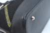 Authentic BURBERRY Vintage Wool Leather Shoulder Hand Bag Purse Black K9789