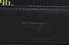 Authentic BURBERRY Vintage Wool Leather Shoulder Hand Bag Purse Black K9789