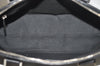 Authentic BURBERRY Vintage Wool Leather Shoulder Hand Bag Purse Black K9789
