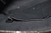 Authentic BURBERRY Vintage Wool Leather Shoulder Hand Bag Purse Black K9789