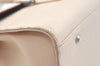 Authentic BURBERRY Vintage Leather Hand Bag White K9792