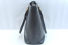 Authentic BURBERRY Vintage Leather Shoulder Tote Bag Black K9794