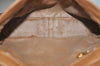 Authentic GUCCI Micro GG Canvas Leather Shoulder Cross Body Bag Brown Junk K9804