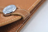 Authentic HERMES Dogon GM Leather Long Wallet Purse Brown K9806