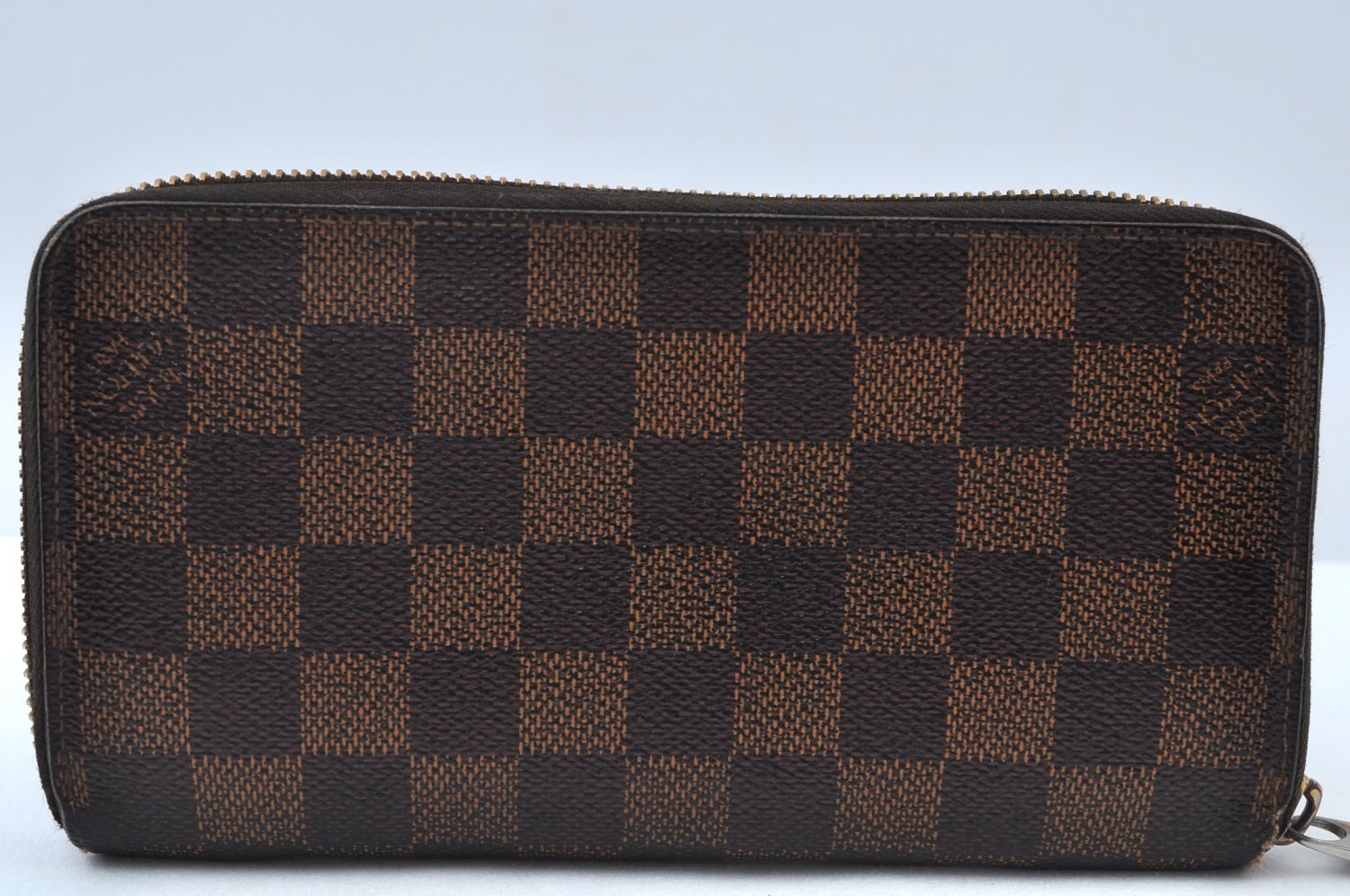 Authentic Louis Vuitton Damier Zippy Long Wallet Purse N60015 LV Junk K9808