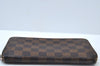 Authentic Louis Vuitton Damier Zippy Long Wallet Purse N60015 LV Junk K9808