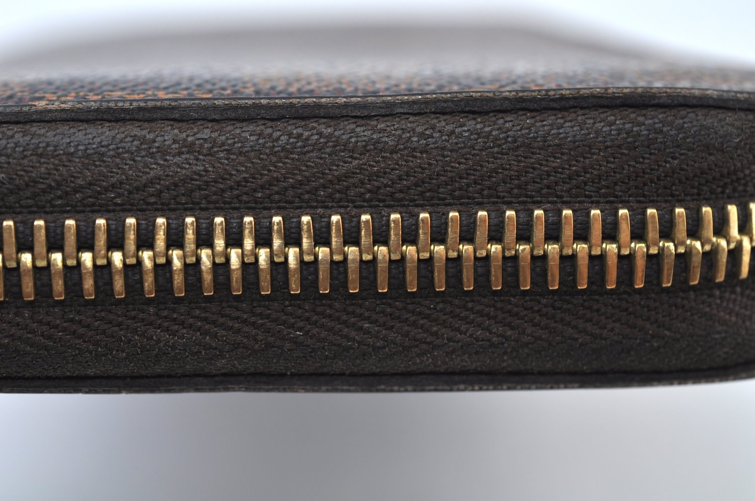 Authentic Louis Vuitton Damier Zippy Long Wallet Purse N60015 LV Junk K9808