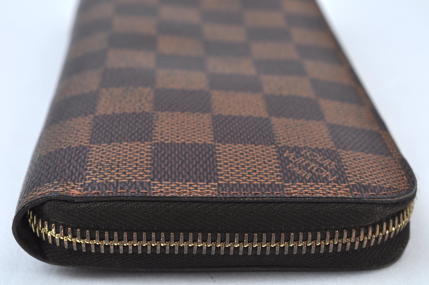 Authentic Louis Vuitton Damier Zippy Long Wallet Purse N60015 LV K9809