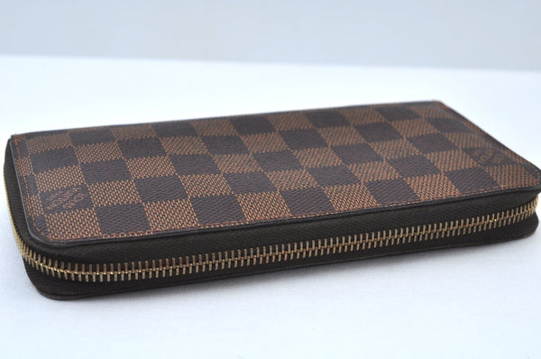 Authentic Louis Vuitton Damier Zippy Long Wallet Purse N60015 LV K9809