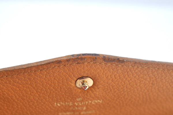 Auth Louis Vuitton Monogram Empreinte Portefeuille Curieuse Wallet Yellow K9811